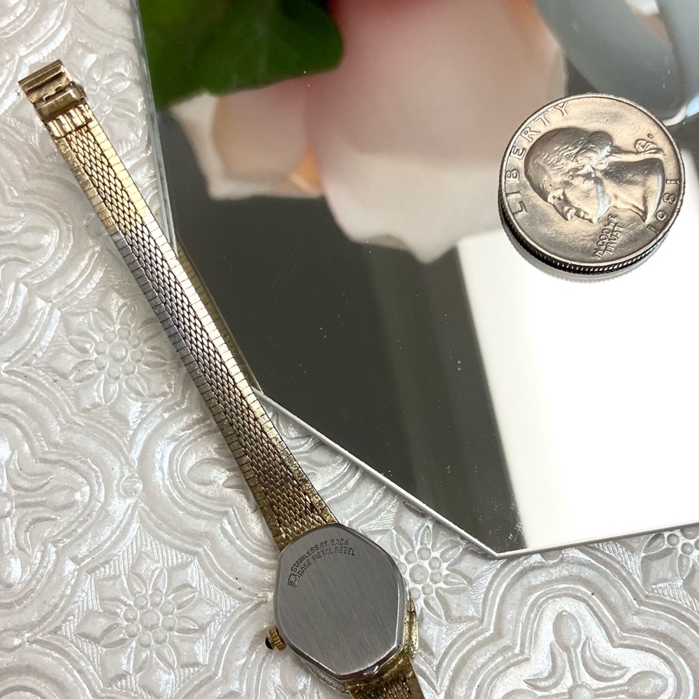Vintage Lucien Piccard Diamond & Ruby Accented Bezel Dainty Cocktail Watch - Picture 16 of 16